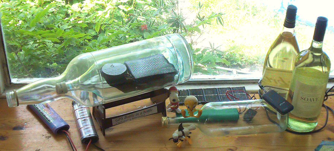 GPS Bottle bits being gathered for use by BBC