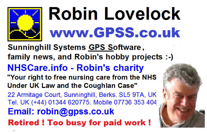 Robin's business card