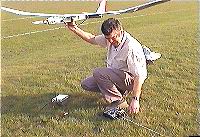 Robin with Model Aircraft