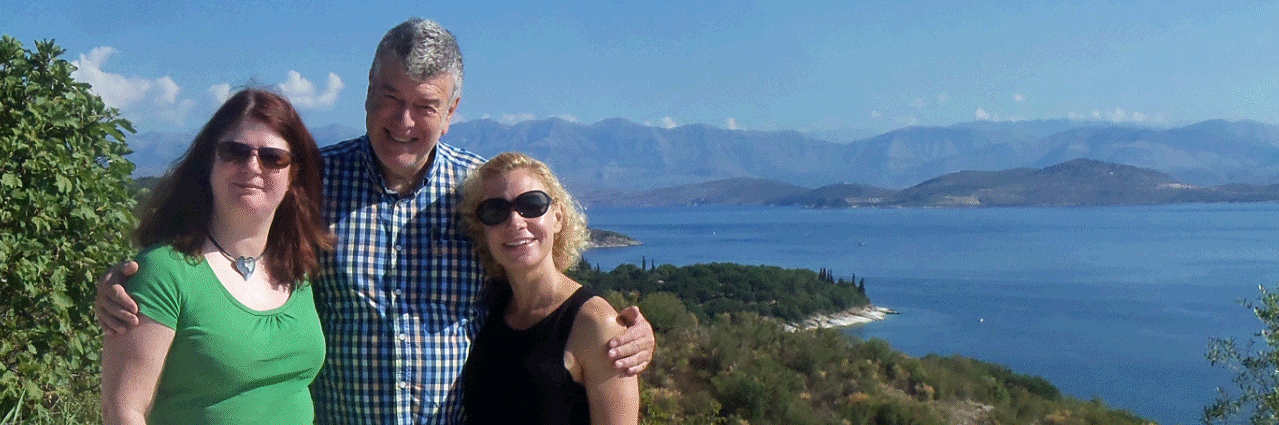 2015 Tennis Holiday in Corfu with June and Robin Lovelock from Sunninghill