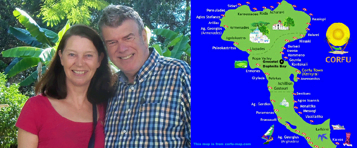 2015 Tennis Holiday in Corfu with June and Robin Lovelock from Sunninghill