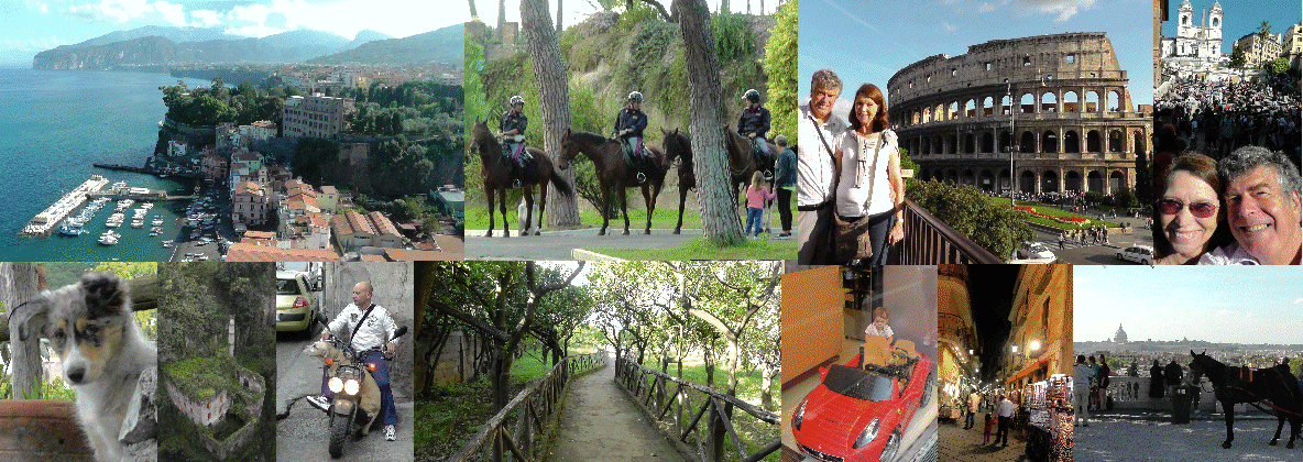 June and Robin in Sorrento then Rome this year