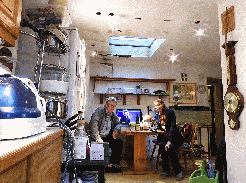 Robin and June Lovelock in Sunninghill in their kitchen on 18 Decemmber 2020