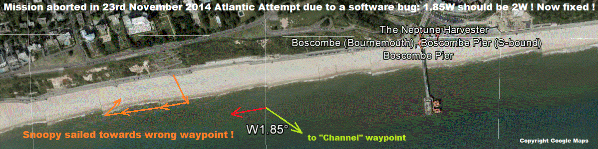 Atlantic Attempt 23 November 2014 map