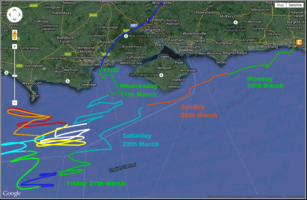 Snoopy's March 2015 map