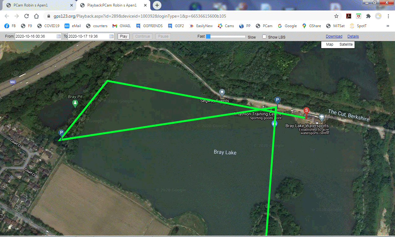 Bray Lake Recce on Friday 16th October 2020 Robin's Pocket Cam