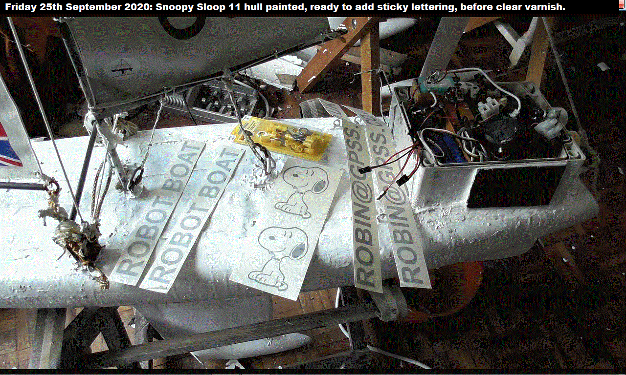 broken RHS power rail on Snoopy Sloop 11