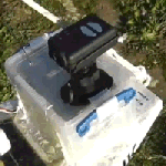 Mobius camera at rear of boat