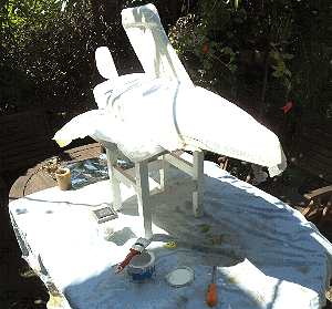 Boat 10 being repainted