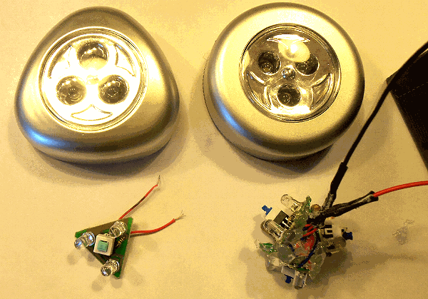 Experimental LED assembly from Poundland