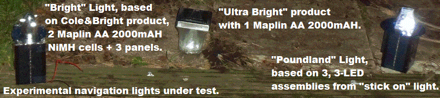 Experimental LED assembly from Poundland