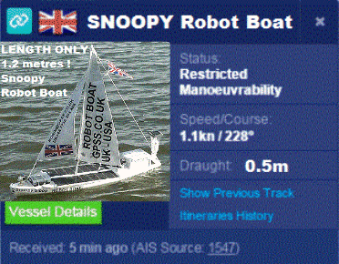 Snoopy on Marinetraffic.com