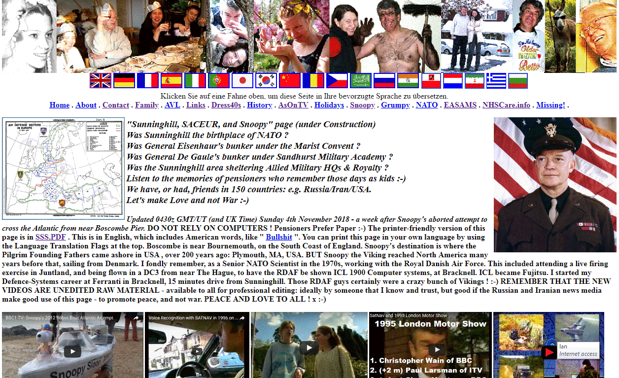 Sunninghill, SACEUR, and Snoopy