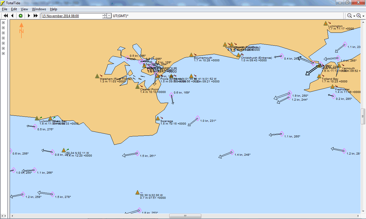tidal current on Saturday 15th November 2014