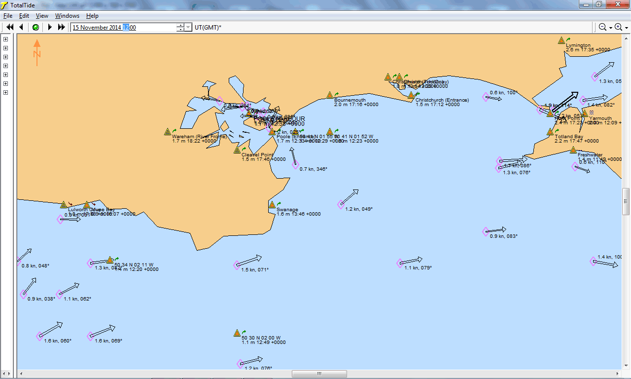 tidal current on Saturday 15th November 2014