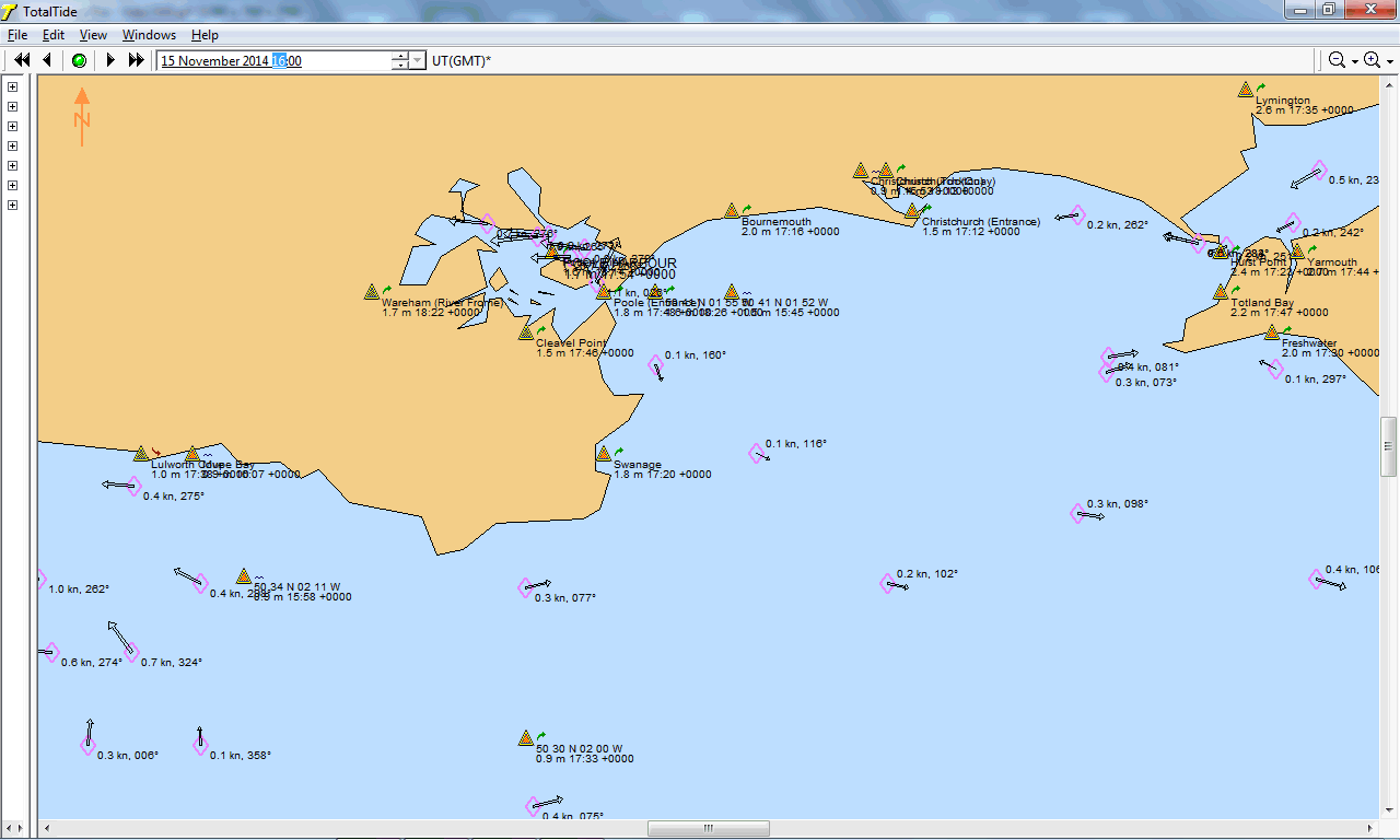 tidal current on Saturday 15th November 2014