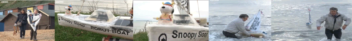 June, Robin, and Snoopy, on BBC TV South lunchtime news